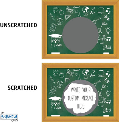 My Scratch Offs - Customizable Scratch-Off Cards Graffiti Design for Prizes, Classroom Rewards & Teacher Supplies, 50 Pack