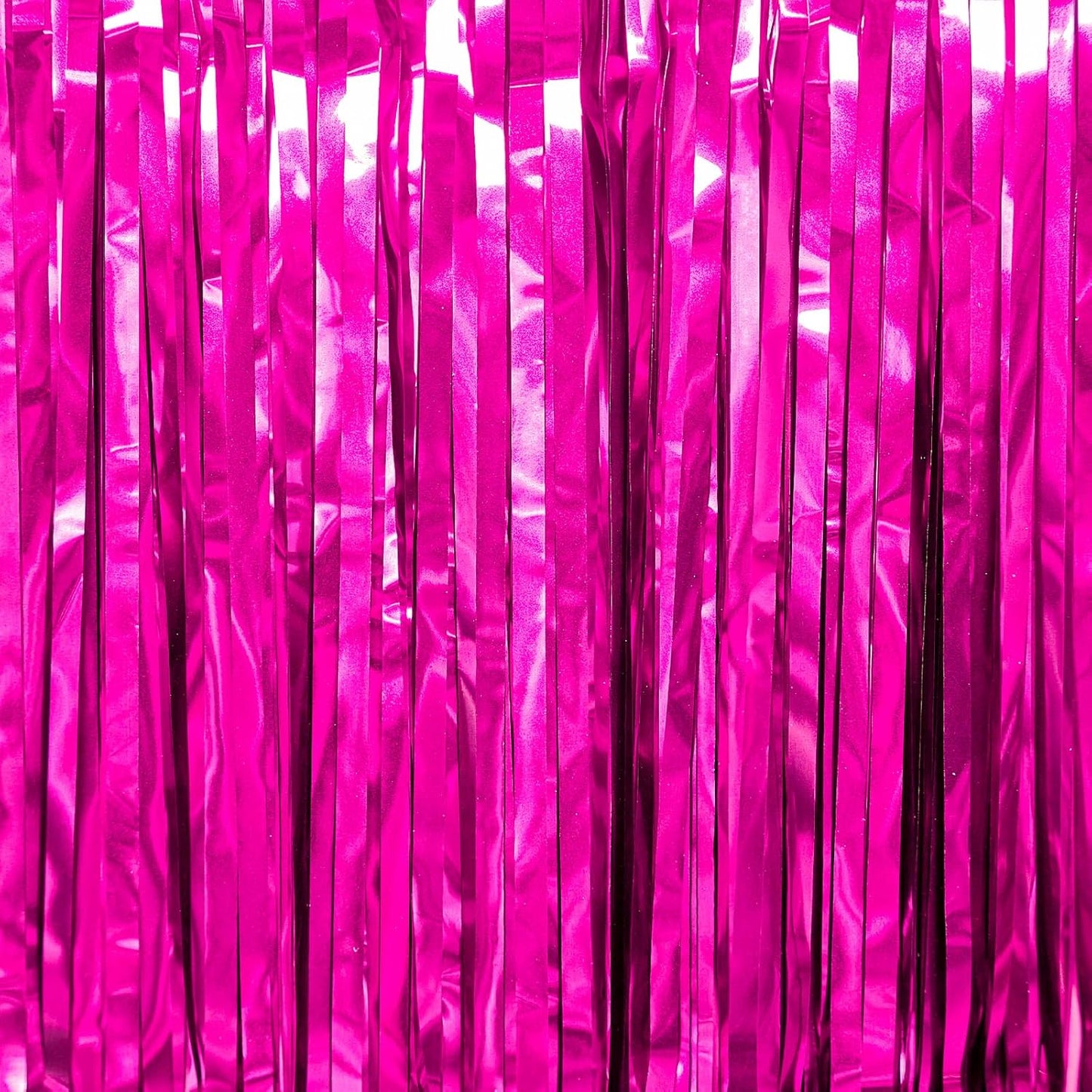 PartyWoo Silver Streamers 3pcs Tinsel Backdrop 8.2FT Metallic Tinsel Foil Fringe Streamer Curtains Party Photo Booth Backdrop for Graduation Baby Shower Bachelorette Wedding Disco Party Decorations