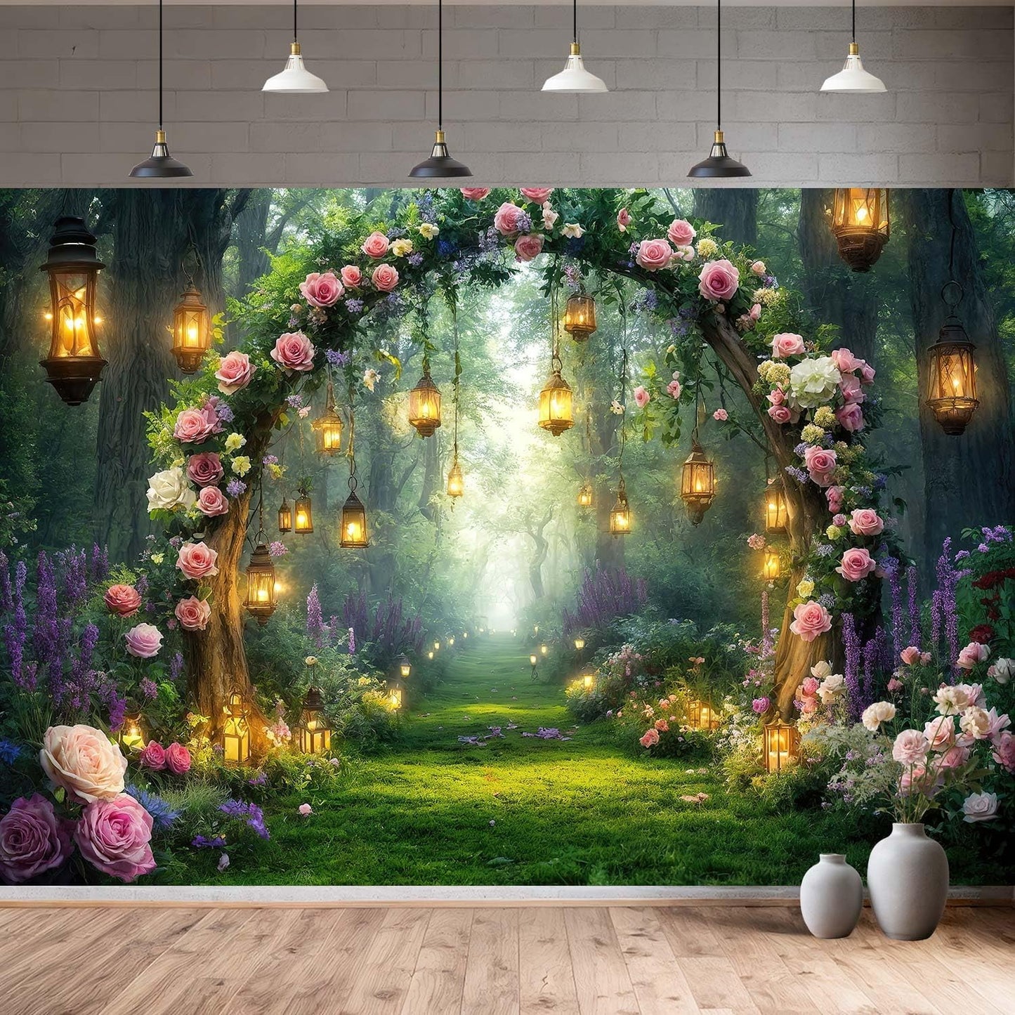 10x8ft Country Wedding Photography Backdrop Rustic Barn Door Photography Backdrop Farmhouse Pink Flower Cabin Wooden Birthday Baby Shower Wedding Bridal Party Banner Photo Booth Props Background