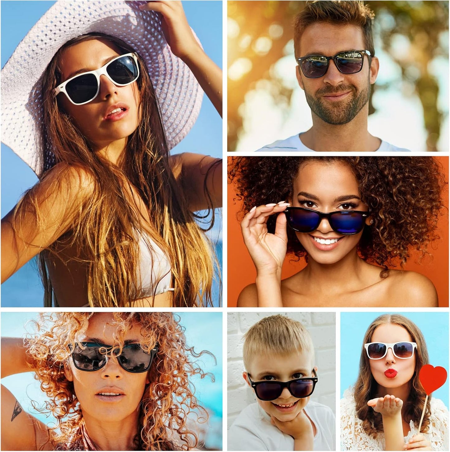 ASTARON Sunglasses Bulk, 6/12/24/48 Pack Sunglasses Party Favors for Summer Beach Pool Birthday Wedding Party Supplies