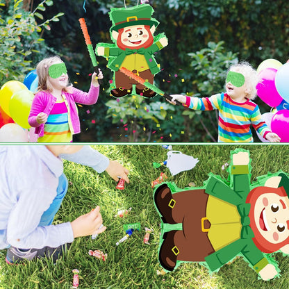 Easter Bunny Pinata Funny Bunny Egg Pinata with Blindfold & Stick for Birthday Decorations Easter Party Supplies Spring Decorations