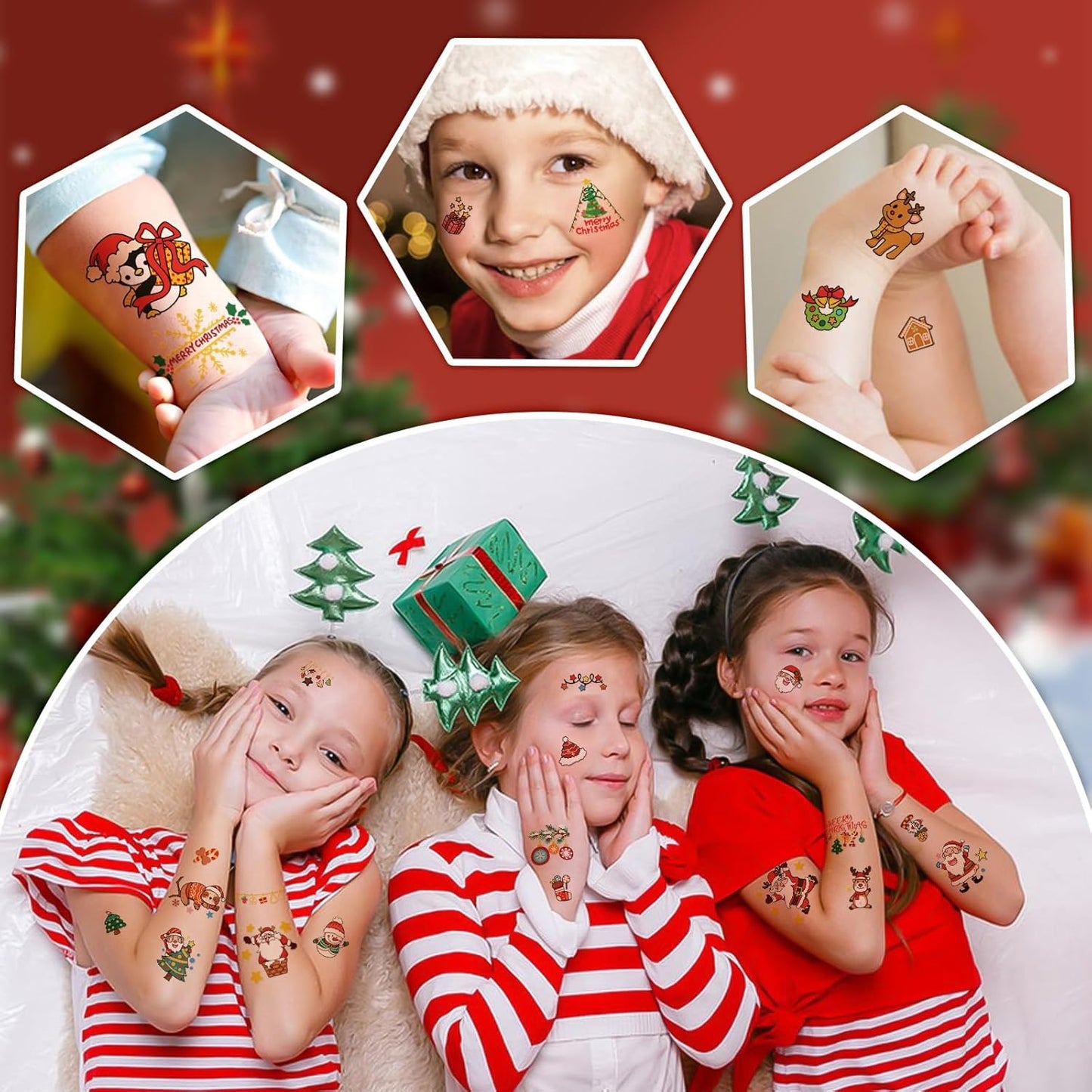 252+ PCS Glow Unicorn Princess Temporary Tattoo for Kids, 36 Sheets Rainbow Castle Candy Star Prince Fake Tattoos Sticker for Girls Boys, Luminous Birthday Magic Fairy Theme Party Favors Decoration