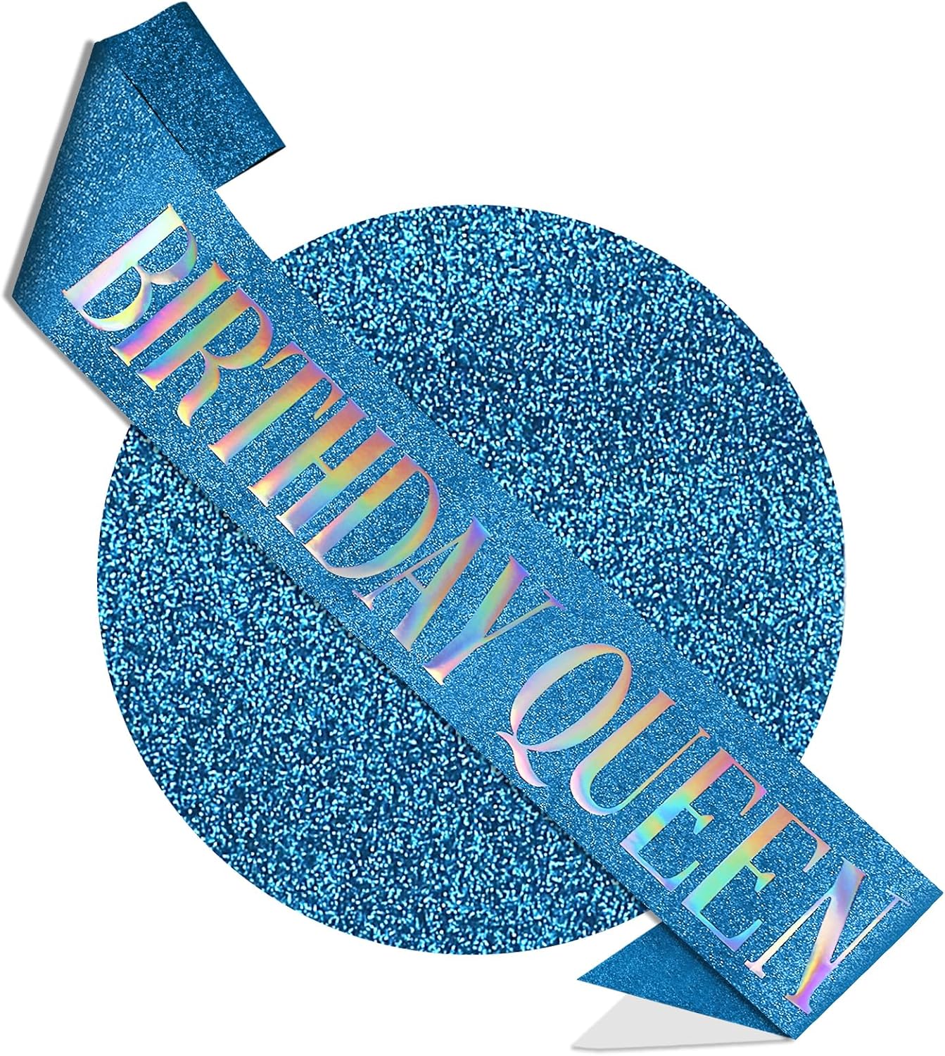 RUDONG M Birthday Queen Sash Glitter - Gold Birthday Sash for Women & Girls | Sweet 16/18th/21st/30th/40th/50th/60th/70th, All-Age Celebration Party Decor