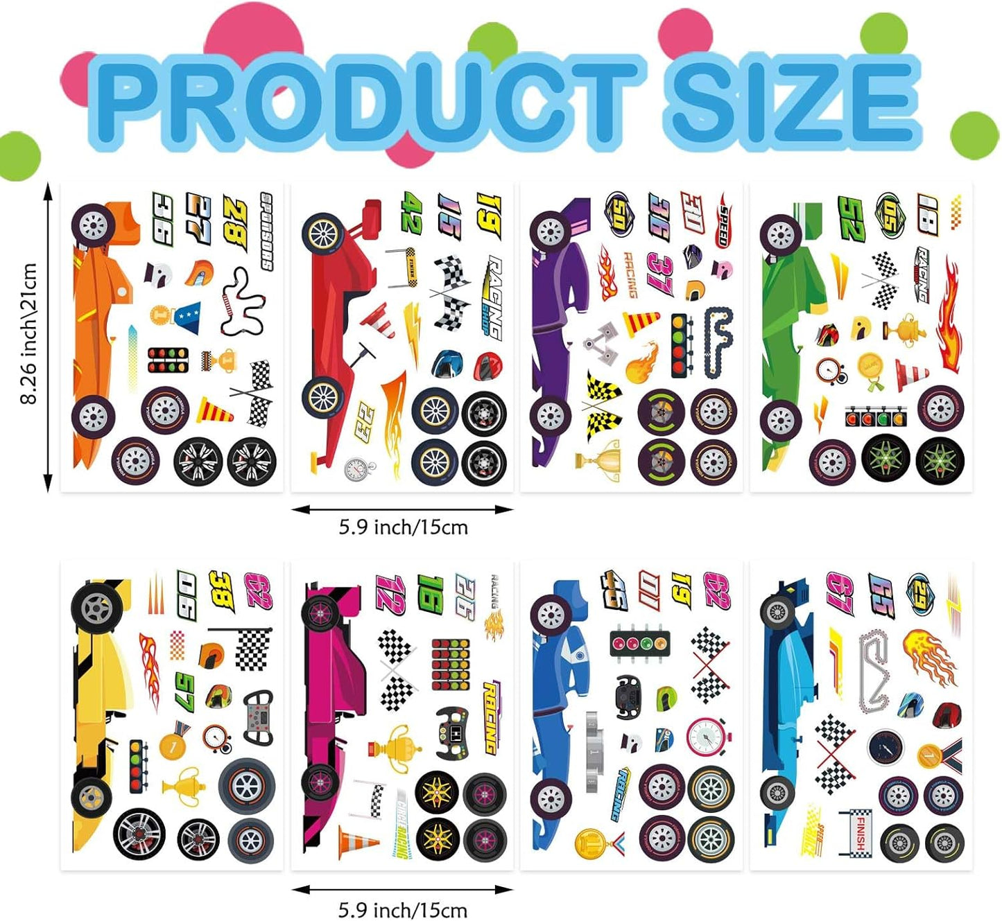 24 PCS Fairy Stickers for Kids, Make a Face Sticker with 8 Unique Designs Fairy, Frog, Mushroom, Make Your Own Stickers for Girls Birthday Party Favors, Goodie Bags, DIY Crafts