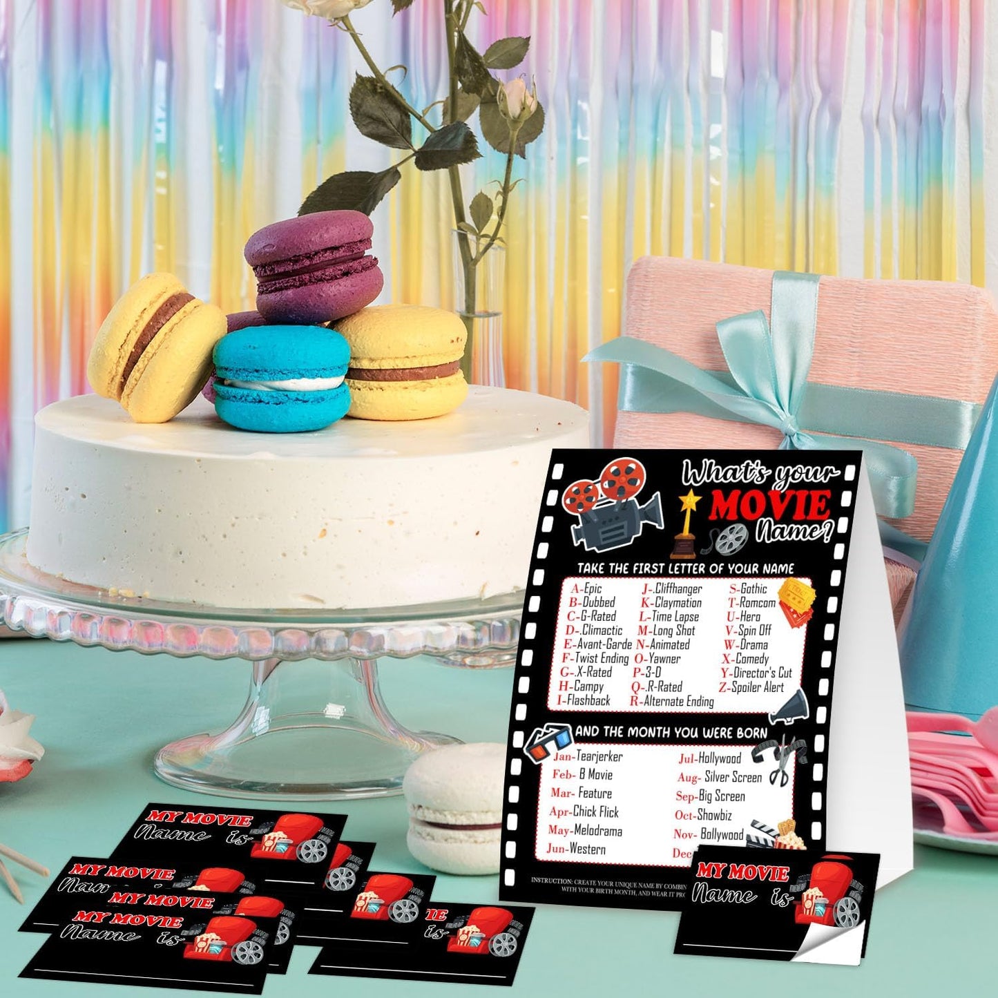Gamer Birthday Party Decorations, Funny Video Game Party Night Favors Set,What's Your Gamer Name Perfect for Birthday Party Baby Shower Activities(31pcs)