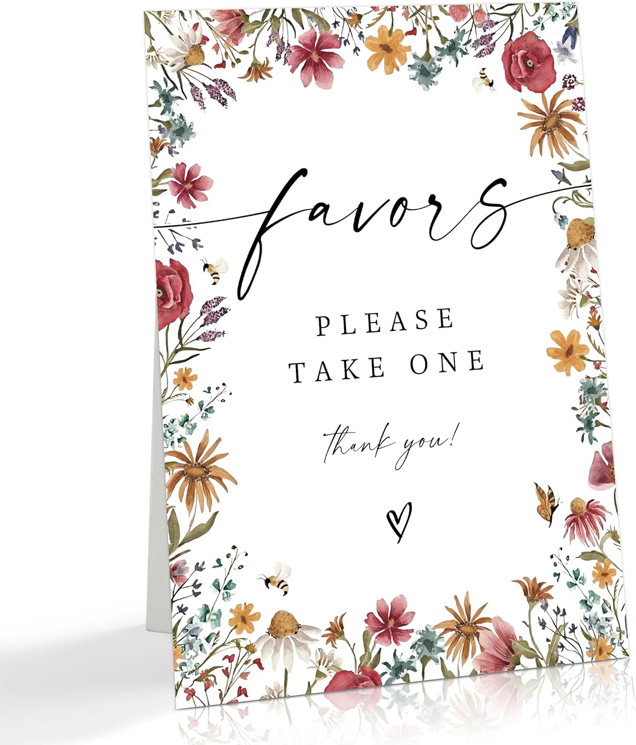 Wild Flower Audio Guest Book Sign, Baby in Bloom Love is in Bloom Decorations, Bridal Shower Baby Shower Wedding Signs for Reception, Floral Party Table Decor, 8 x 11 Inch