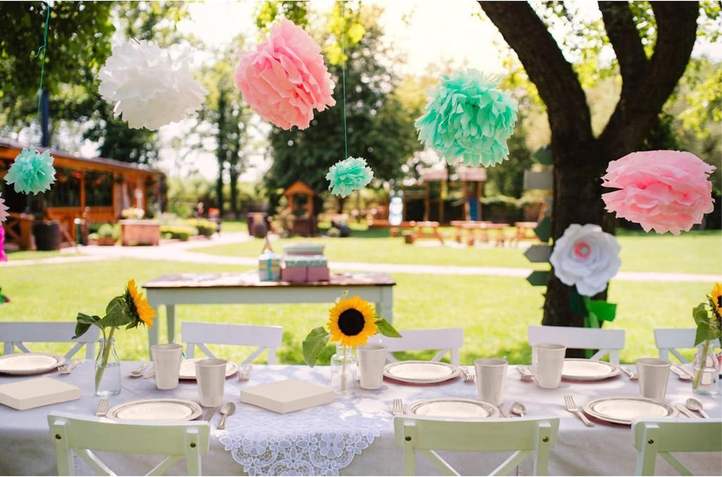 350 Pcs Black Plastic Plates For Party, Black Disposable Plates Set, 50 Of Each 9" Dinner Plate Set, 7" Dessert Plate, Cups, Napkins & Cutlery Plastic Dinnerware Set Exquisite