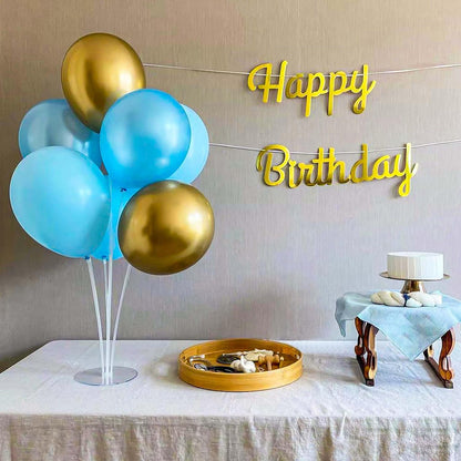 JOYYPOP 4 Sets Balloon Stand Kit For Table, Balloon Sticks with Base Birthday Graduation Party Decorations Wedding