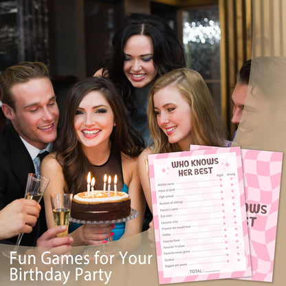Selfie Scavenger Hunt Birthday Party Games Cards for Birthday Sleepover Slumber Party Pink Sweet Party Favors & Supplies Activity for Women Set of 20 - YY026