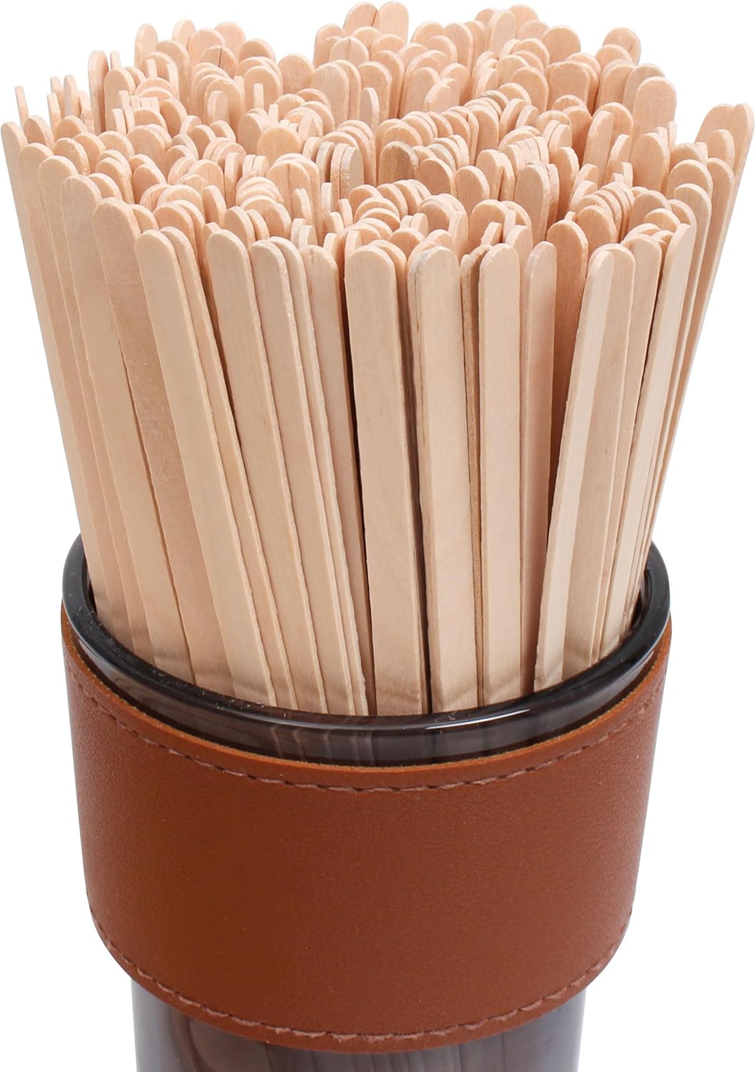 ANTETOK Wooden Coffee Stirrers - Coffee Stir Sticks 7.5 Inch,100pcs Disposable Birch Wood Coffee/Beverage Stirrers,Swizzle Drink Sticks,Coffee Bar Accessories