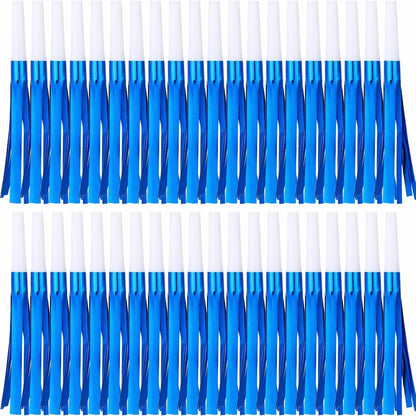 30 Pcs Gold Noise Makers, Metallic Fringed Noise Makers for New Year Party Favor Supplies, Multicolour