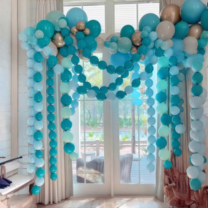 Gold Quick Link Balloons, 60PCS Linking for Balloon Wall Arch Chains, 6inch Linkable for Wedding Birthday Baby Shower Engagement Graduation Party Decorations