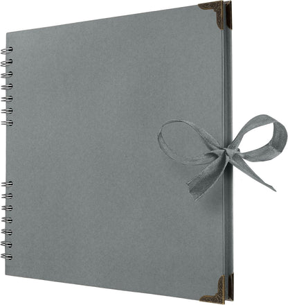 Bstorify Scrapbook Album 60 Pages (8 x 8 Inch) Brown Thick 200gsm Kraft Paper, Photo Album Scrapbook, Memory Book - Ideal for Your Scrapbooking Albums Art & Craft Projects