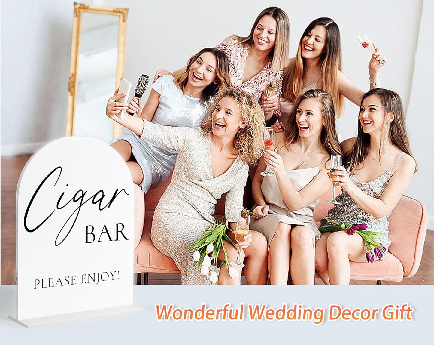 Audio Guest Book Sign, White Arch Acrylic Wedding Sign, Audio Guest Book Wedding Phone, Bridal Shower Decor, Engagement Party Decor, Centerpiece Table Decorations Party for Bride and Groom-14