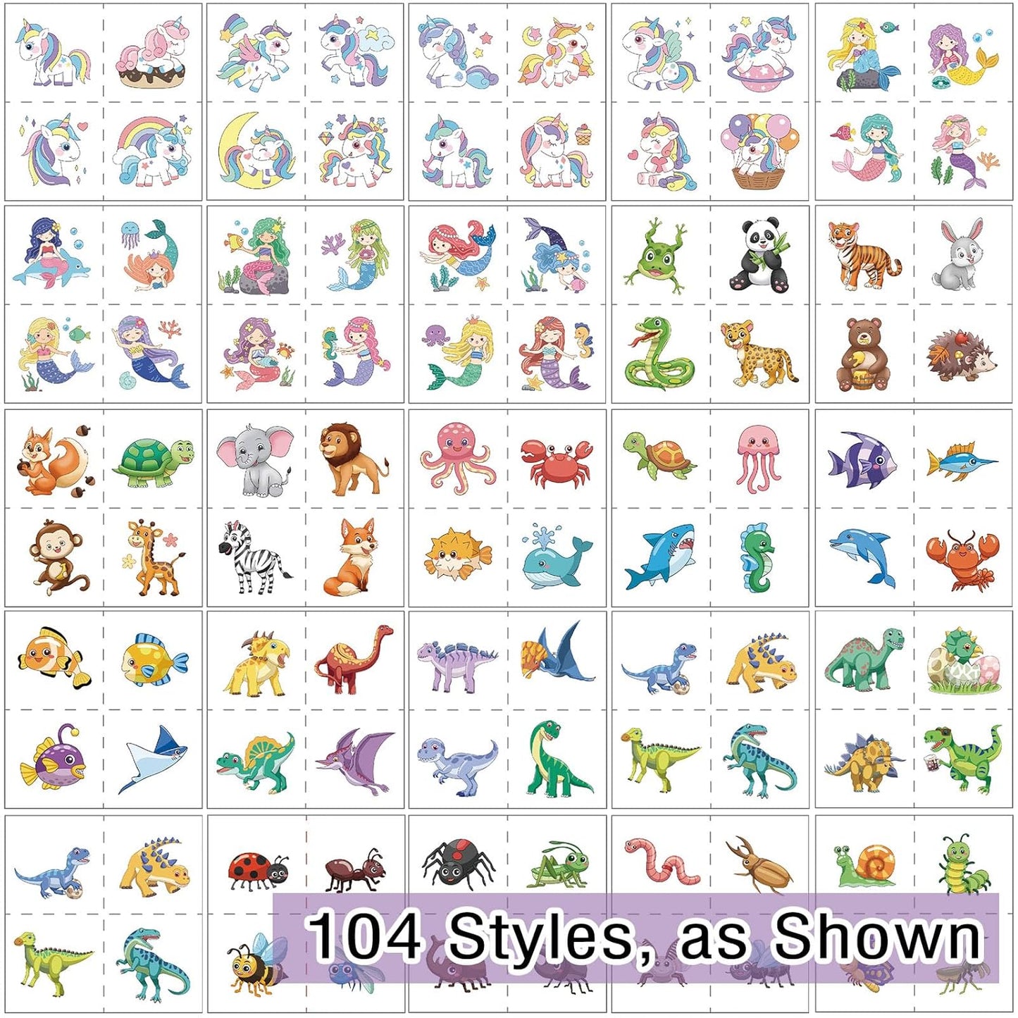 104 PCS Monster Truck Temporary Tattoos for Kids Party Supplies, Individually Wrapped Monster Truck Fake Tattoos Temp Tattoo Stickers for Boys Girls Birthday Party Favors Decorations Activities