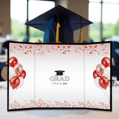 Class of 2026 Graduation Guest Book - 18''x 12'' Minimalist Graduation Signature Book - High School College Guest Book Alternative Signature Board Card - Grad Party Decor & Supplies-A05