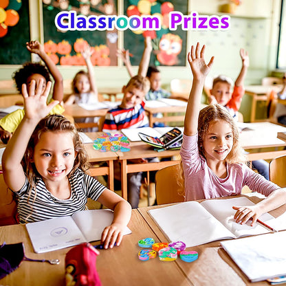 Pop Fidget Toys Bulk Its Party Favors for Kids 4-8 8-12 30 Pack Mini Pop Keychain It Small Fidgets for Classroom Prizes School End of Year Student Gifts from Teacher Birthday Goodie Bag Stuffers