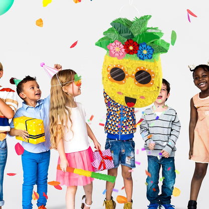 Hooqict Mexican Pinata with Blindfold and Bat Stick Party Pinata for Fiesta Carnival Cinco de Mayo Decorations Kids Adults Mexican Party Games Birthday Party Supplies