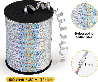 Rose Gold Curling Ribbon - 500 Yard Shiny Metallic Curling Ribbon for Gift Wrapping, Balloons, Birthdays & Parties