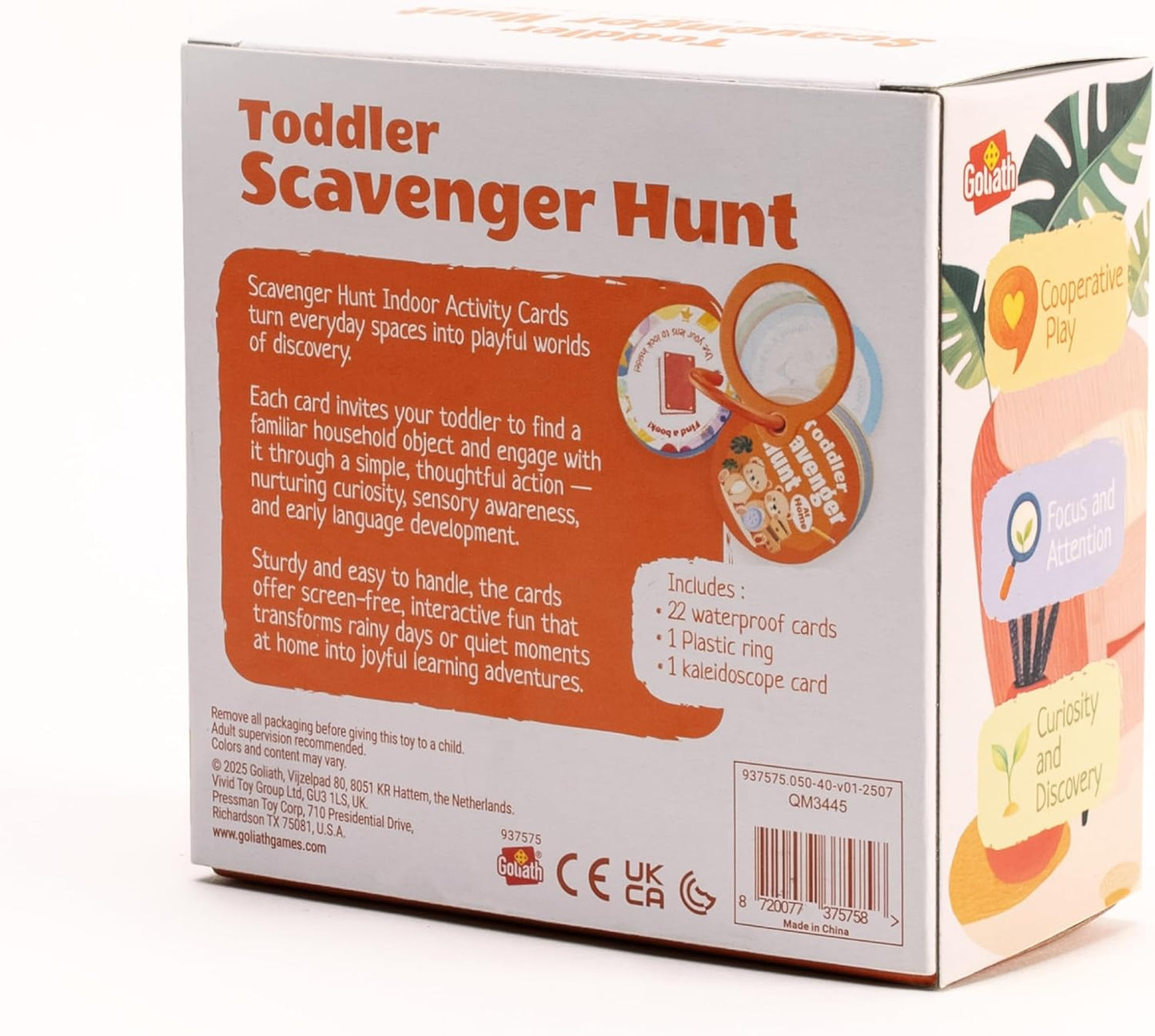 Scavenger Hunt Cards at the Park | Kids Outdoor Activity Cards Game with Magnifying Lens | Nature 2 Year Old Gifts for 2-3 Year Olds | Toddler Games for Boys & Girls