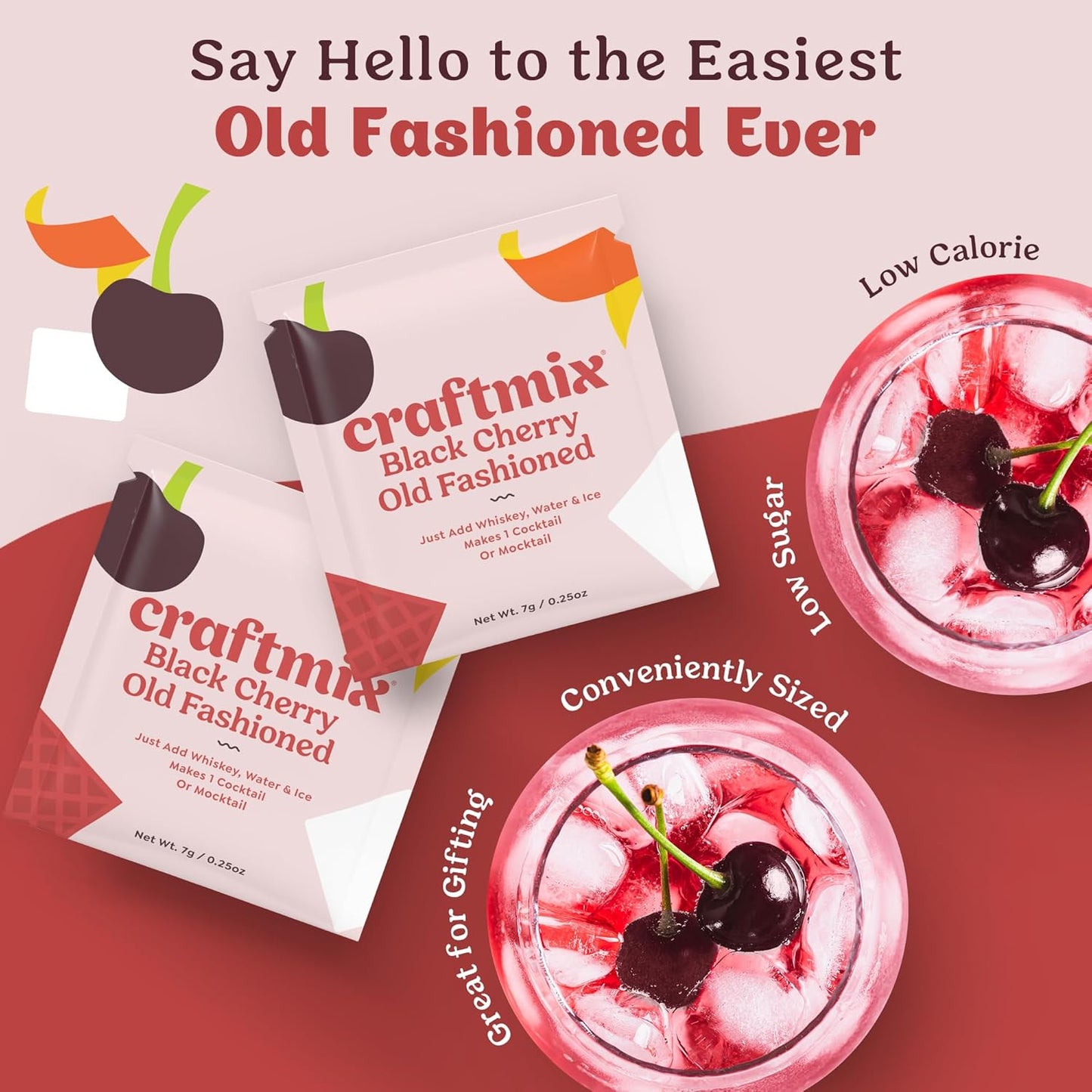 Craftmix Espresso Martini Cocktail & Mocktail Drink Mixer, Skinny Mixes - Water Flavoring Packets - Made With Real Coffee Beans - Vegan, Low-Carb, Low-Sugar, Non-GMO, Dairy Free, Gluten Free, 12 Pack
