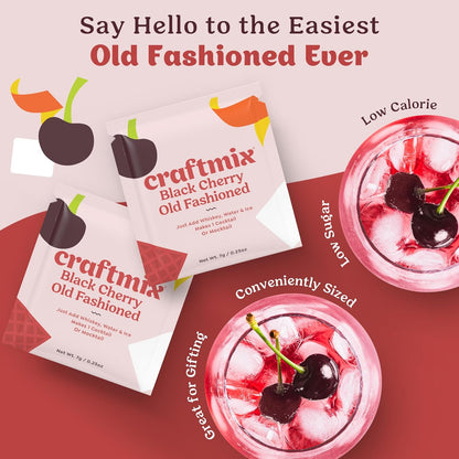 Craftmix Espresso Martini Cocktail & Mocktail Drink Mixer, Skinny Mixes - Water Flavoring Packets - Made With Real Coffee Beans - Vegan, Low-Carb, Low-Sugar, Non-GMO, Dairy Free, Gluten Free, 12 Pack