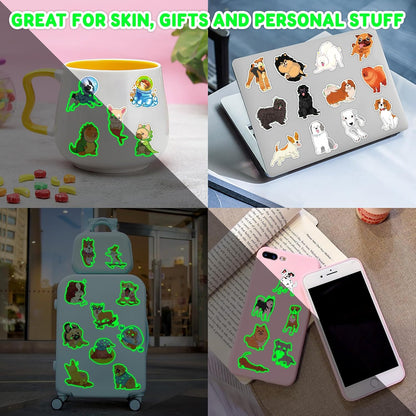 96 PCS Dog Pet Pre-Cut Temporary Tattoos for Kids | Super Cute First Themed Birthday Party Favors, Supplies, Decorations, Animal Fake Tattoo Stickers (Multiple)
