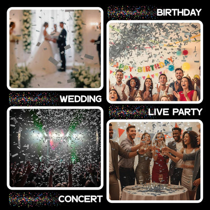 Ultimate Confetti, Multicolor Biodegradable Confetti - Rectangular Fluttering Tissue Paper Confetti for Cannon and Launcher use - Best for Holidays, Birthday, Wedding, and Parties - 1 lb, 16 oz