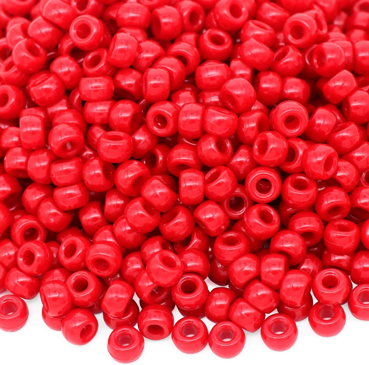 1000Pcs Glow in The Dark Pony Beads 9mm Plastic Kandi Beads Bulk for Friendship Bracelet Necklace Craft Jewelry Making Beads for Hair Braids 9 Color