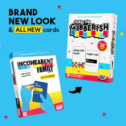 Incohearent by Relatable – Guess the Gibberish Party Game for Adults, Funny Card Game Activity for Groups, Bachelorette Party Favorite, Summer Fun for Game Night, Travel-Friendly with 300 Cards