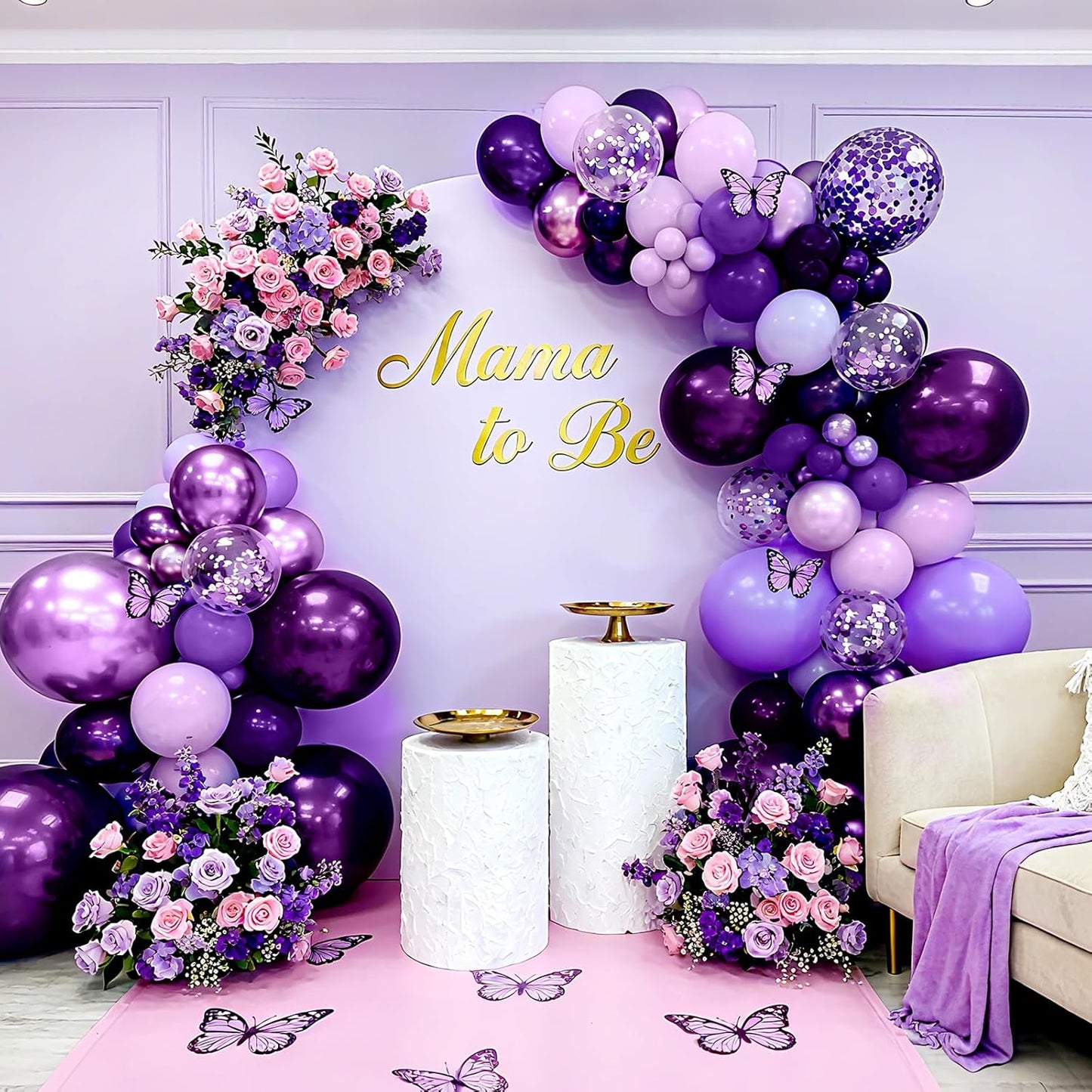 Bezente Pink Balloons Set,60pcs 12 inch Metallic Pearl Pink, Hot & Pastel Pink Latex Balloons Kit for Birthday,Wedding,Baby Shower,Princess Theme Party Decorations