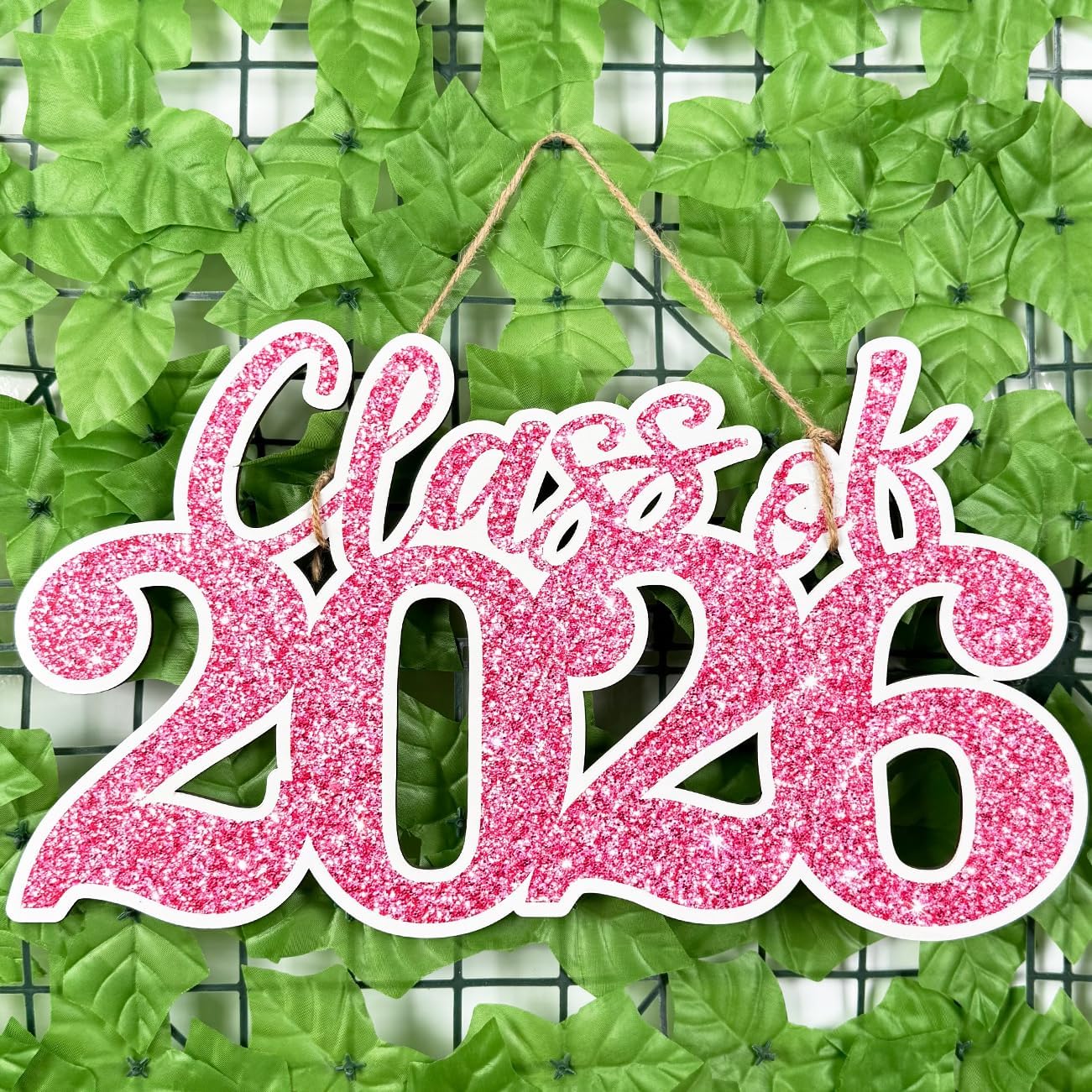 Class of 2026 Wooden Sign Graduation Party Decorations 2026 White Graduation Photo Booth Prop Senior2026 Sign for High School College Party