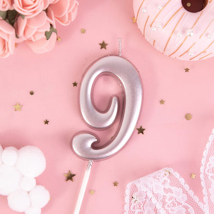 PHD CAKE 2.76 Inch Elegant Gold 1 Number Birthday Candles, Gold Number Candles, Cake Number Candles, Party Celebration