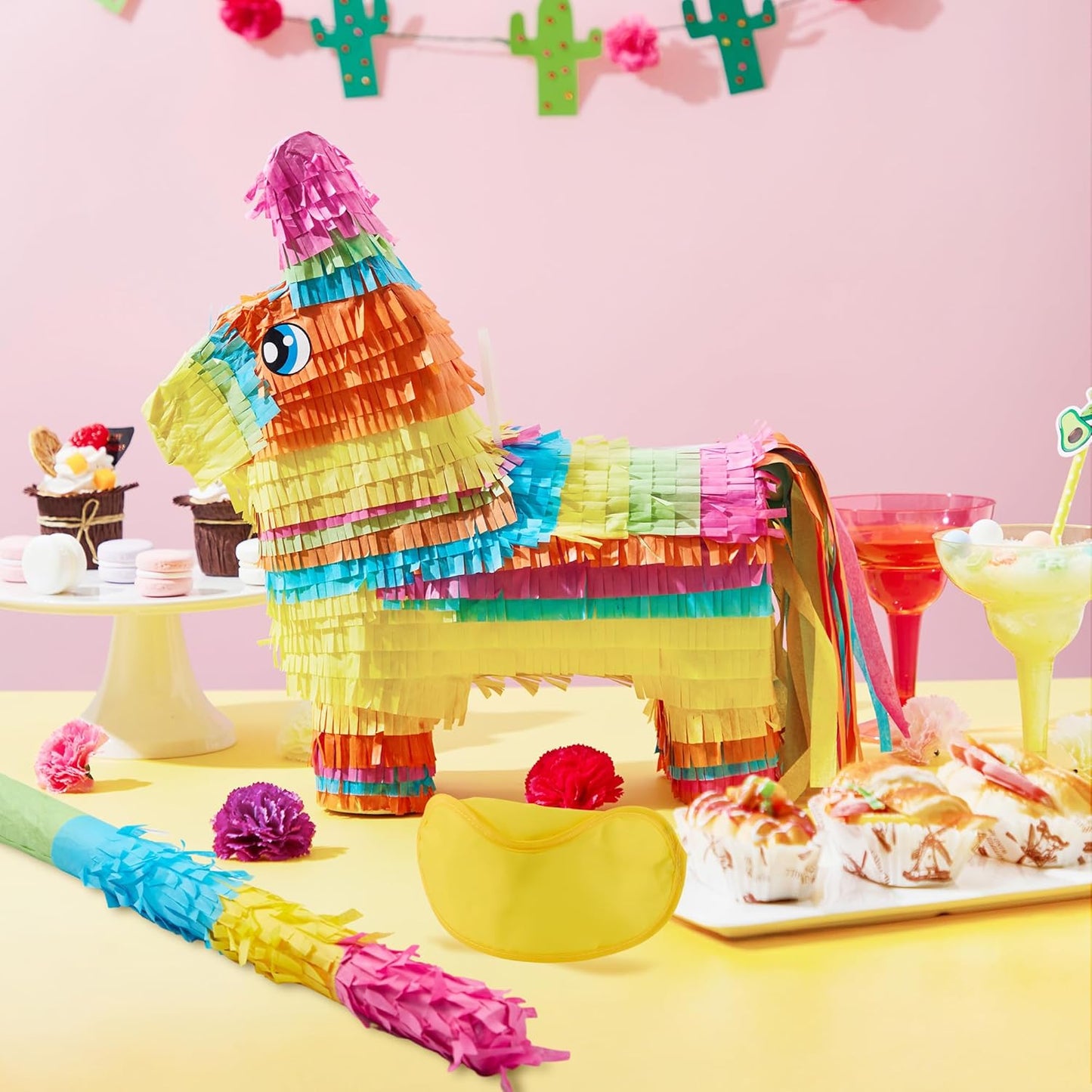 Cinco De Mayo Donkey Pinata for Kids Birthday Party for Fun Fiesta Taco Party Supplies, Luau Event Mexican Theme Decoration, Carnivals Festivals, Taco Tuesday Event