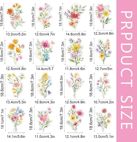 36 Pcs Wildflower Hanging Swirl Decorations Flower Birthday Decorations Floral Swils for Women Spring Party Wedding Baby Shower Supplies
