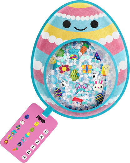 Vango BIZYBOO Easter Egg Busy Bag Scavenger Hunt - Hidden Object Search Sensory Matching Game for Kids 2 and Up (Blue)