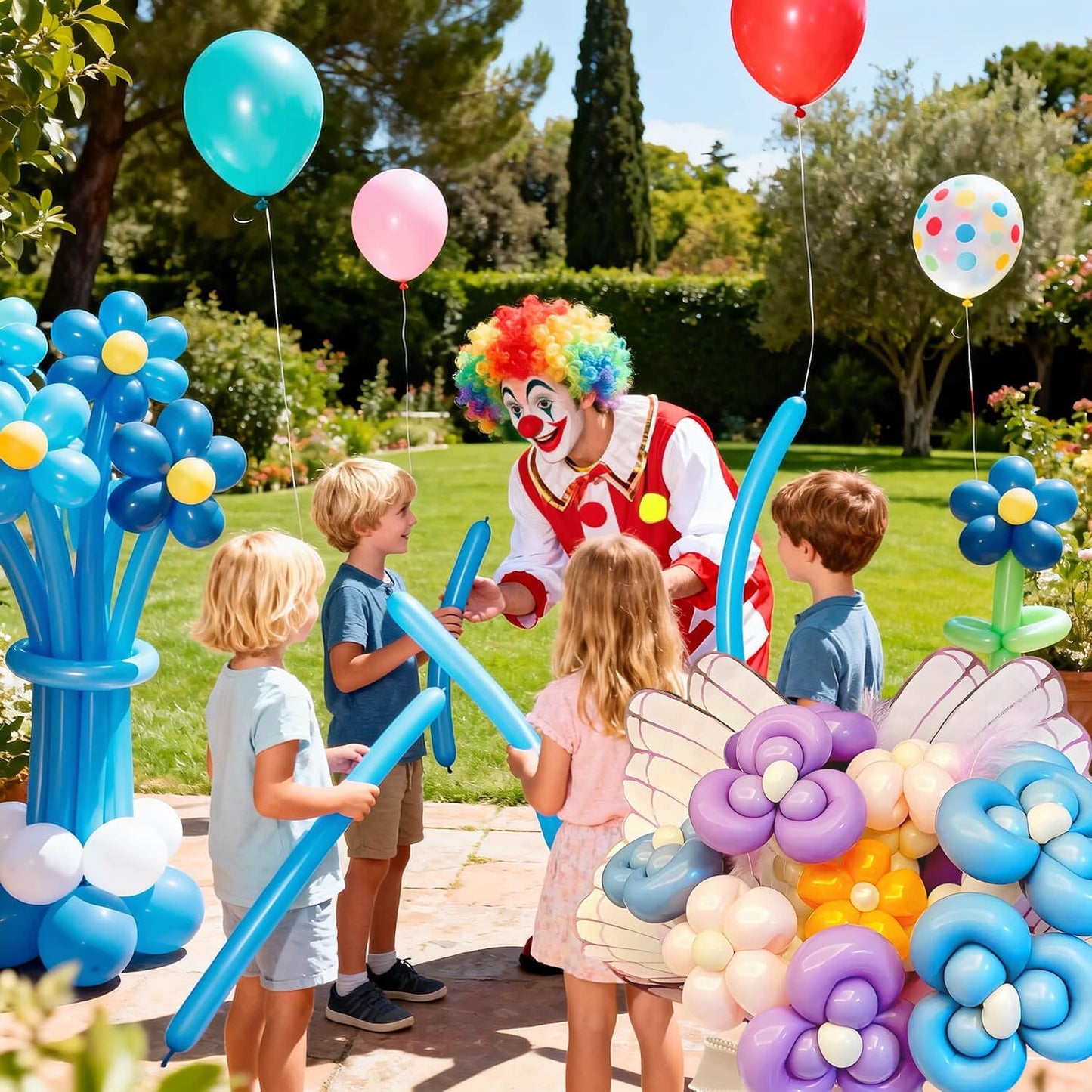 260 Clear Long Balloons for Animals, Thickening Skinny Latex Twisting for Arch Modeling Magic Clown Birthday Wedding Party Decorations 100pcs