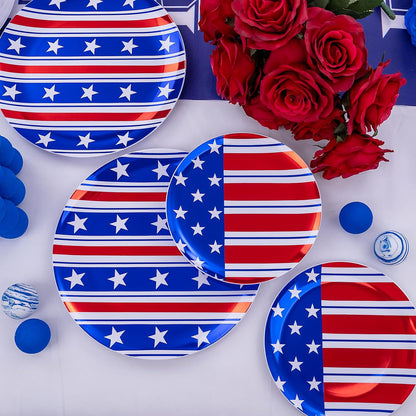 FLOWERCAT 60PCS White Plastic Plates - Heavy Duty White Disposable Plates for Mother's Day/Birthday Party/Wedding -serve for 30 guests Include 30PCS 10.25" & 30PCS 7.5" Plates for Party