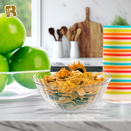 R-kay 6 Pack Extra Large Serving Bowl - 150 Ounce Plastic Serving Bowls For Entertaining - Clear Plastic Bowls For Salads And Snacks - Disposable bowls For All Occasions