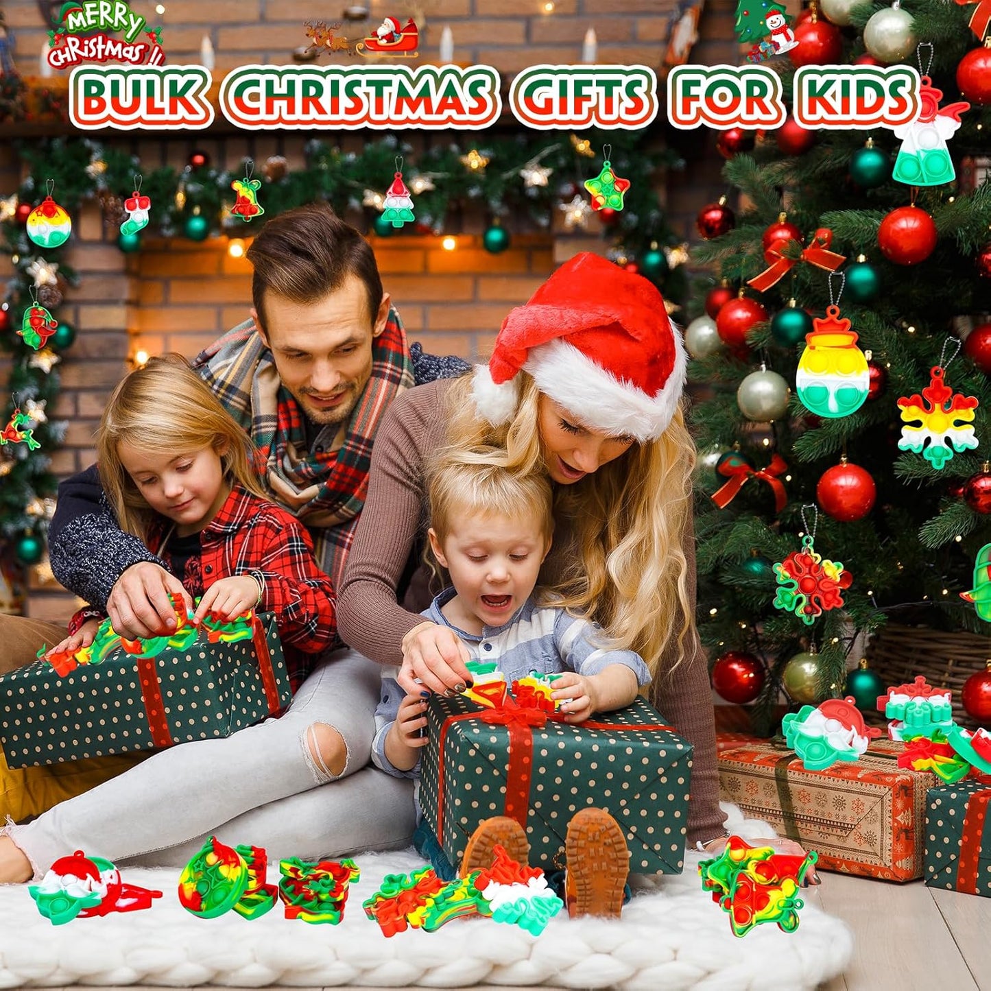Pop Fidget Toys Bulk Its Party Favors for Kids 4-8 8-12 30 Pack Mini Pop Keychain It Small Fidgets for Classroom Prizes School End of Year Student Gifts from Teacher Birthday Goodie Bag Stuffers