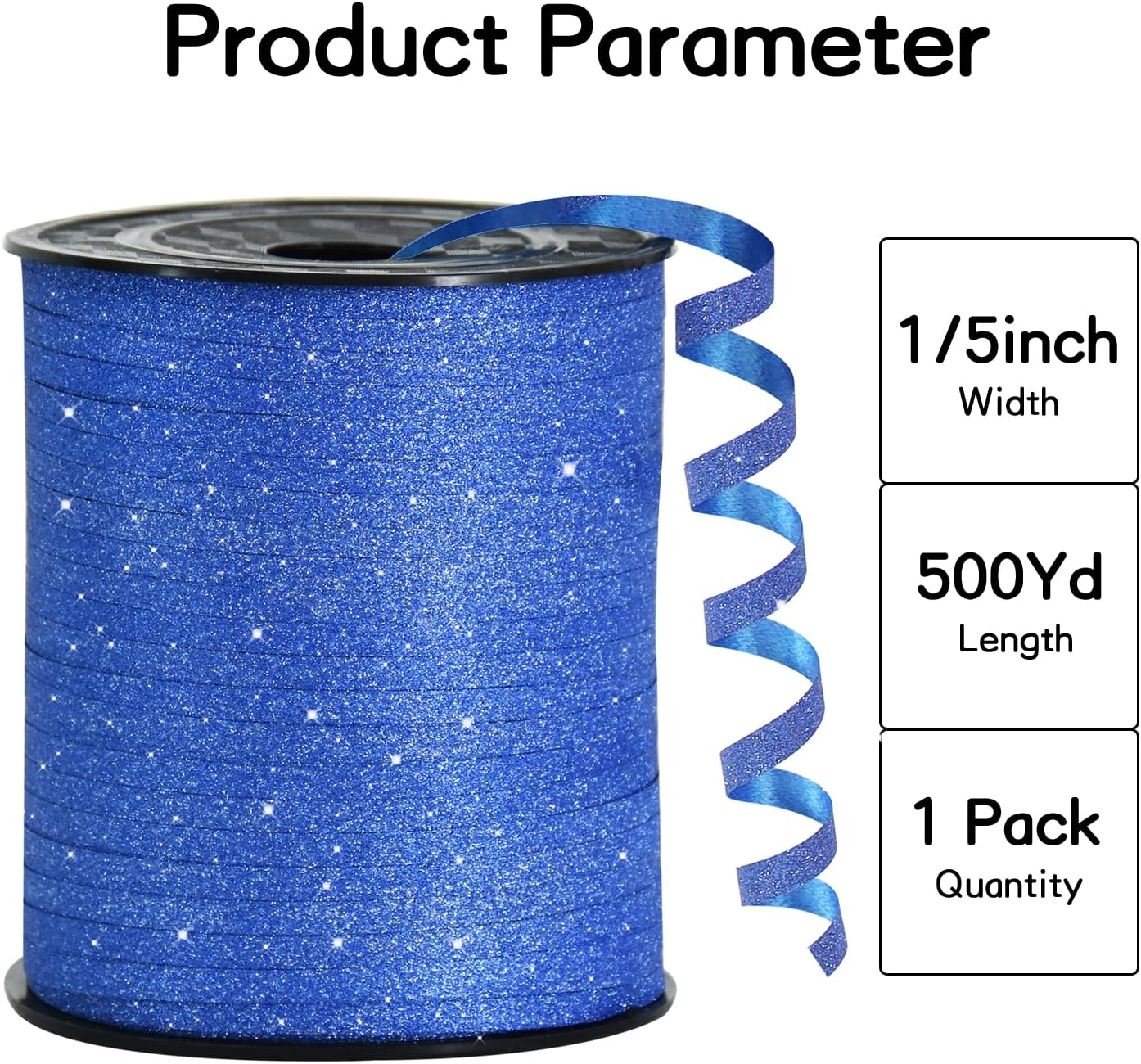 BEISHIDA 500 Yards Red Ribbon Crimped Curling, Balloon String Shiny Metallic Roll for Gift Wrapping Ribbon for Birthday Valentines Day Wedding Mother's Day Party Decorations