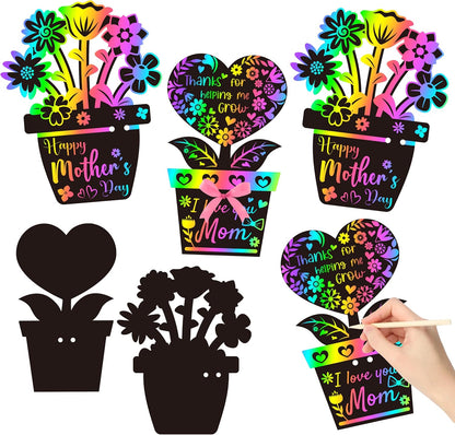 BeYumi 60Pcs Sea World Animals Scratch Bookmarks for Kids DIY Under The Sea Magic Art Rainbow Color Paper Craft Kit Summer Party Favors Birthday Gifts School Classroom Activity Art Project Supplies