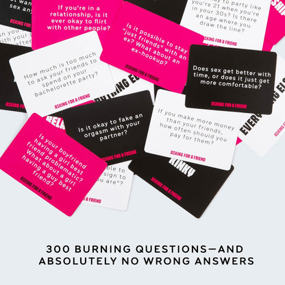 For The Girls Card Game by Relatable, The Viral Girls Night Adult Party Game, Great for Bachelorette Party Games, Weekends and Trips, Includes a die, and 400 Cards Across 5 Categories