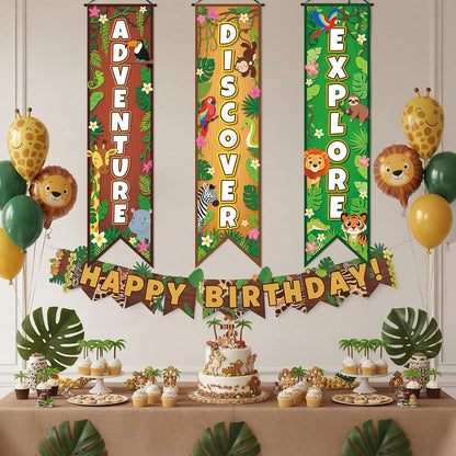 Chiisong 3 Pcs Neon Banner Party Decorations Let's Glow Banner Glow in the Dark Porch Sign Welcome Birthday Porch Sign for Neon Birthday Party Supplies Club Halloween Classroom Decorations