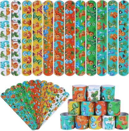 Serencatcher 48pcs Slap Bracelets Party Favors for Birthday Baby Shower Party Supplies Gifts