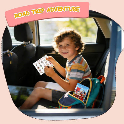 Road Trip Adventure Travel Scavenger Hunt Game, Road Hunting Card Game with Occupations, Drinks, Fruits Themes