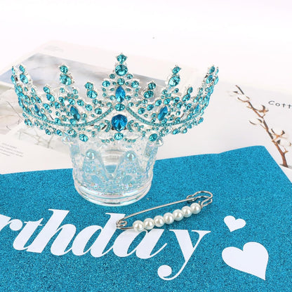 CURASA Birthday Tiara and Sash - Silver Birthday Crown for Women, Perfect for Parties and Celebrations