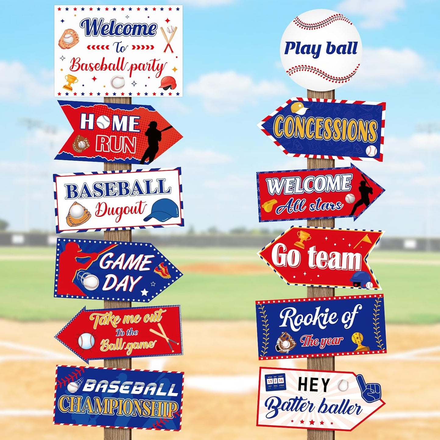 24 Pieces Retirement Decorations Retirement Party Directional Sign Retired Welcome Signs for Adults Retirement Themed Party Decorations Birthday Party Supplies