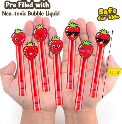 24PCS Animal Bubble Wands for Wild One Birthday Baby Shower Decorations Safari Jungle Theme Party Favors Supplies, Pinata Goodie Bags Filler, Classroom Prizes, Valentines Gifts, Easter Stuffers