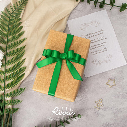 Ribbli Double Faced White Satin Ribbon,3/8” x Continuous 25 Yards,Fabric Ribbon use for Bows Bouquet,Gift Wrapping,Floral Arrangement
